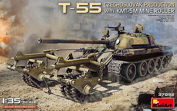 Фото MiniArt Танк Т-55 з мінним тралом КМТ-5М (MA37092)