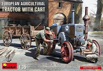 Фото MiniArt European Agricultural Tractor with Cart (MA38055)