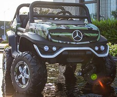 Фото Kidsauto Mercedes-Benz UNIMOG 4x4 Green Camo (Unimog Green)