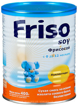 Фото Friso Суміш Фрісосой без лактози 400 г