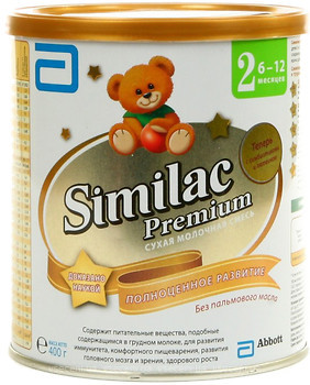 Фото Similac Смесь молочная Premium 2 400 г