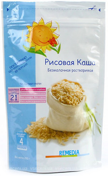 Фото Remedia Каша безмолочная рисовая с 4 мес. 200 г