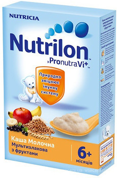 Фото Nutricia Nutrilon Каша молочная мультизлаковая с фруктами 225 г