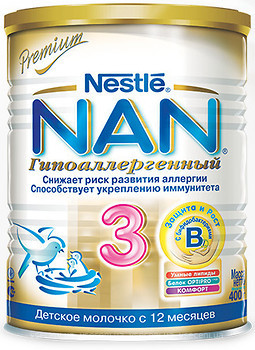 Фото Nestle NAN 3 гіпоалергенний 400 г