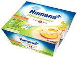 Фото Humana Йогурт молочний з персиком 4x100 г