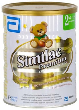 Фото Similac Смесь молочная Premium 2 900 г