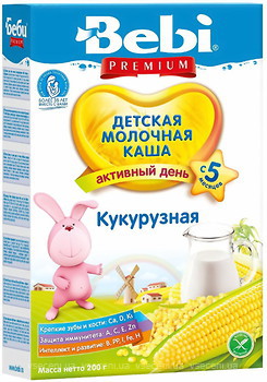 Фото Bebi Premium Каша молочная Кукурузная 200 г