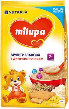 Фото Milupa Каша молочна мультизлакова з печивом 210 г