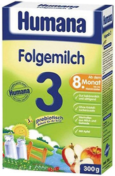 Фото Humana Смесь молочная Folgemilch 3 Prebiotik 300 г