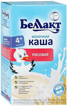 Фото Беллакт Каша молочная рисовая 200 г