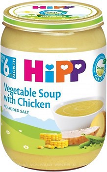 Фото Hipp Овощной суп с курицей 190 г