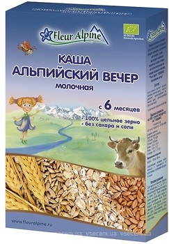 Фото Fleur Alpine Каша молочна Альпійський вечір 200 г