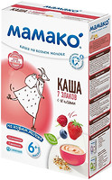 Фото Мамако Каша молочна 7 злаків з ягодами 200 г