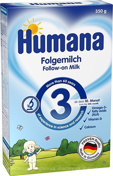 Фото Humana Суміш молочна Folgemilch 3 Prebiotik 350 г
