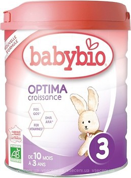 Фото Babybio суміш суха молочна Optima 3 800 г