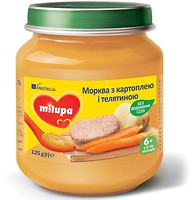 Фото Milupa Пюре Морковь с картофелем и говядиной 125 г