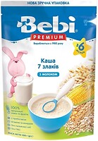 Фото Bebi Premium Каша молочна 7 злаків, м'яка упаковка 200 г