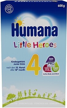 Фото Humana Смесь молочная Little Heroes 4 600 г