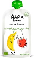 Фото Mama knows Пюре яблуко-банан без цукру 90 г