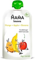 Фото Mama knows Пюре манго-яблуко-банан без цукру 90 г