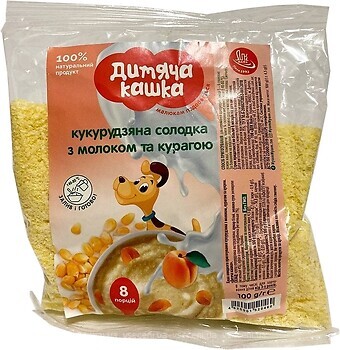 Фото ДПК Вайз Каша Ням-ням кукурузная с курагой 100 г