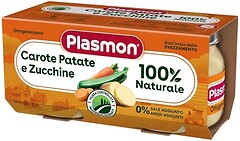 Фото Plasmon Пюре Морковь, картофель и цуккини 2x 80 г