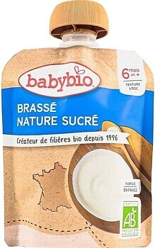 Фото Babybio десерт з коров'ячого молока натуральний 85 г