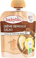 Фото Babybio десерт молочний з манною крупою та какао 85 г