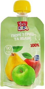 Фото Varto Kids Пюре яблуко, груша 90 г