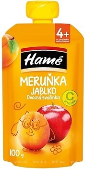 Фото Hamanek Пюре Яблуко, абрикос 100 г