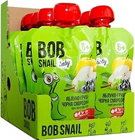 Фото Bob Snail пюре Яблоко-груша-черная смородина 10x 90 г