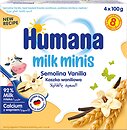 Фото Humana Пудинг манный Milk Minis Semolina Vanilla с ванилью 4x100 г