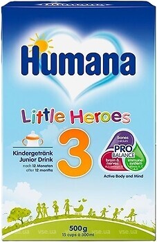 Фото Humana Суміш молочна Little Heroes 3 500 г