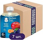 Фото Gerber Пюре Яблуко, слива та морква 7x 90 г