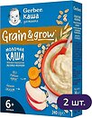 Фото Gerber Каша молочна вівсяно-пшенична з яблуком і морквою 2x 240 г
