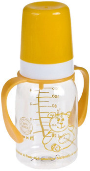 Фото Canpol babies Трітановая пляшечка з ручками 120 мл (11/821)