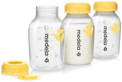 Фото Medela Пляшечки для збору і зберігання молока Breastmilk bottles 150 мл, 3 шт. (008.0073)