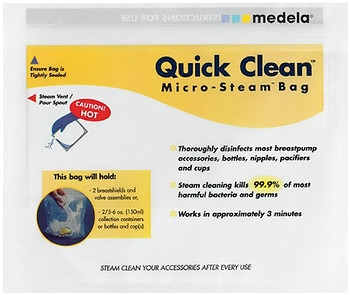 Фото Medela Пакети для паровий стерилізації пляшечок Quick Clean 5 шт. (008.0065)