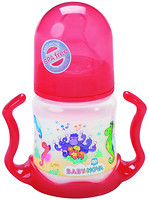 Фото Baby-Nova Бутылочка пластиковая с широким горлом и ручками 150 мл (45003)