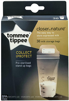 Фото Tommee Tippee CTN Пакети для зберігання грудного молока 36 шт.