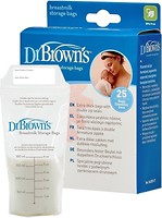 Фото Dr. Browns Пакети для зберігання грудного молока 25 шт. (S4005)