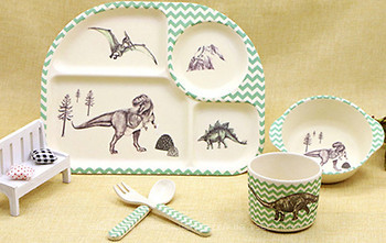 Фото Eco Набор детской посуды Dinosaurs (44388)