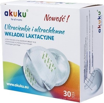 Фото Akuku Лактаційні прокладки для грудей 30 шт. (A0354)