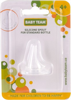 Фото Baby Team Силіконовий носик для стандартної пляшечки (2100)
