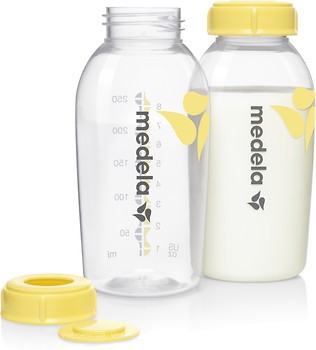Фото Medela Пляшечки для збору і зберігання молока Breastmilk bottles 250 мл, 2 шт. (008.0091)