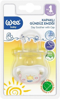 Фото Wee Baby Пустушка ортодонтична силіконова 0-6 міс. (781)