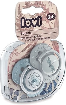 Фото Canpol babies Пустушка силіконова динамічна Lovi Botanic 3-6 міс., 2 шт. (22/870)