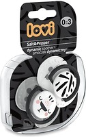 Фото Canpol babies Пустушка силіконова симетрична Lovi Salt & Pepper 0-3 міс 2 шт. (22/877)
