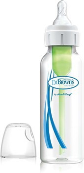 Фото Dr. Browns Пляшечка для годування Natural Flow Options вузька шийка 120 мл 1 шт. (SB41001)