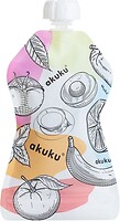 Фото Akuku Багаторазові пакети для дитячого харчування 5x150 мл (A0056)